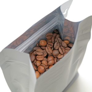 white bag coffee beans 1